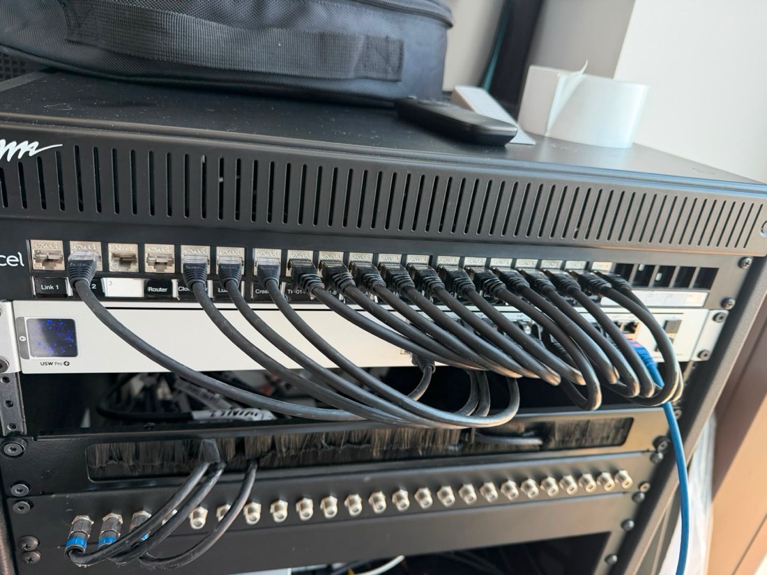 Network cabinet used for a Hikvision CCTV installation in Enfield
