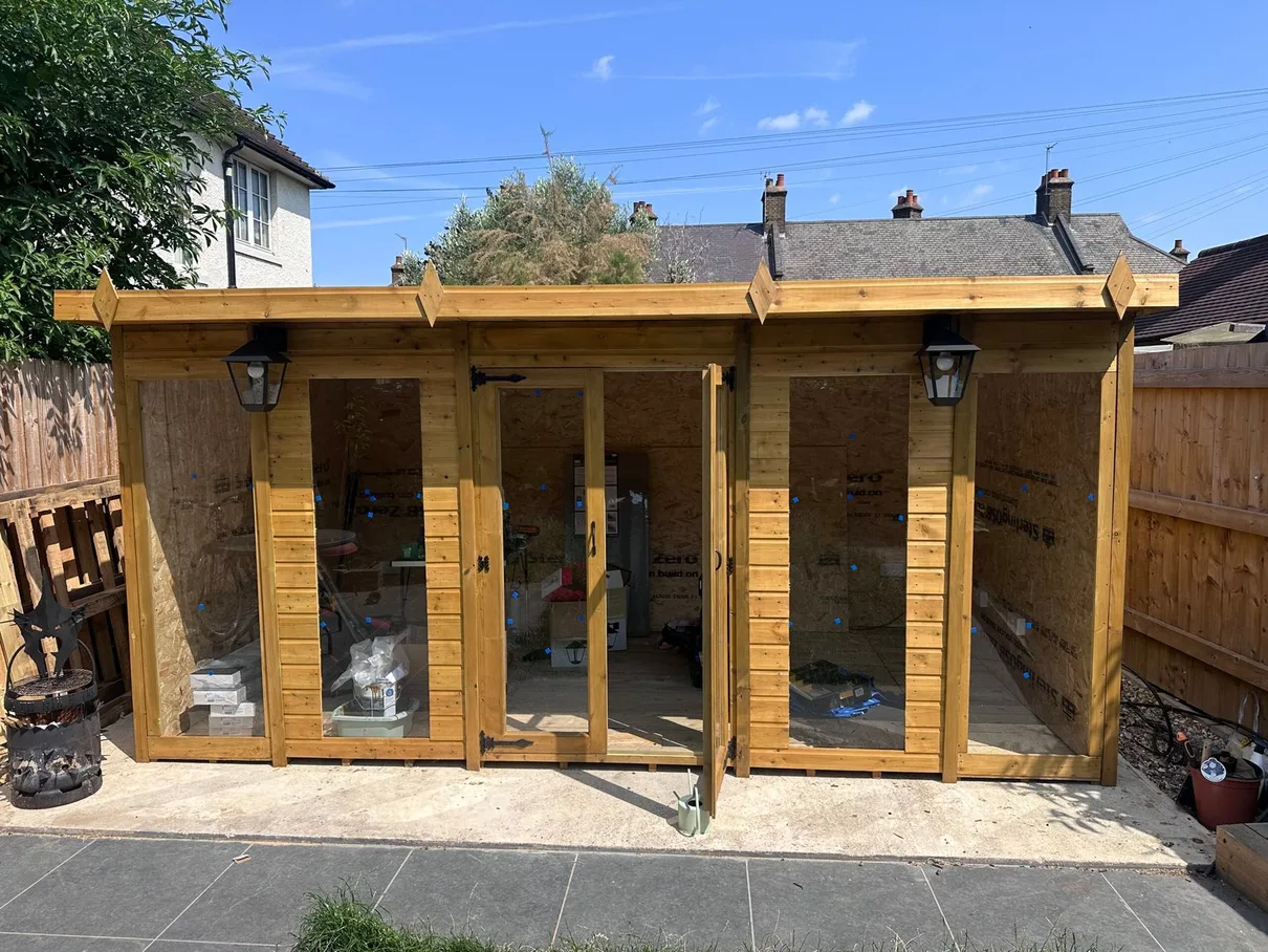 Garden office electrical installation North London — Rudi Electrics