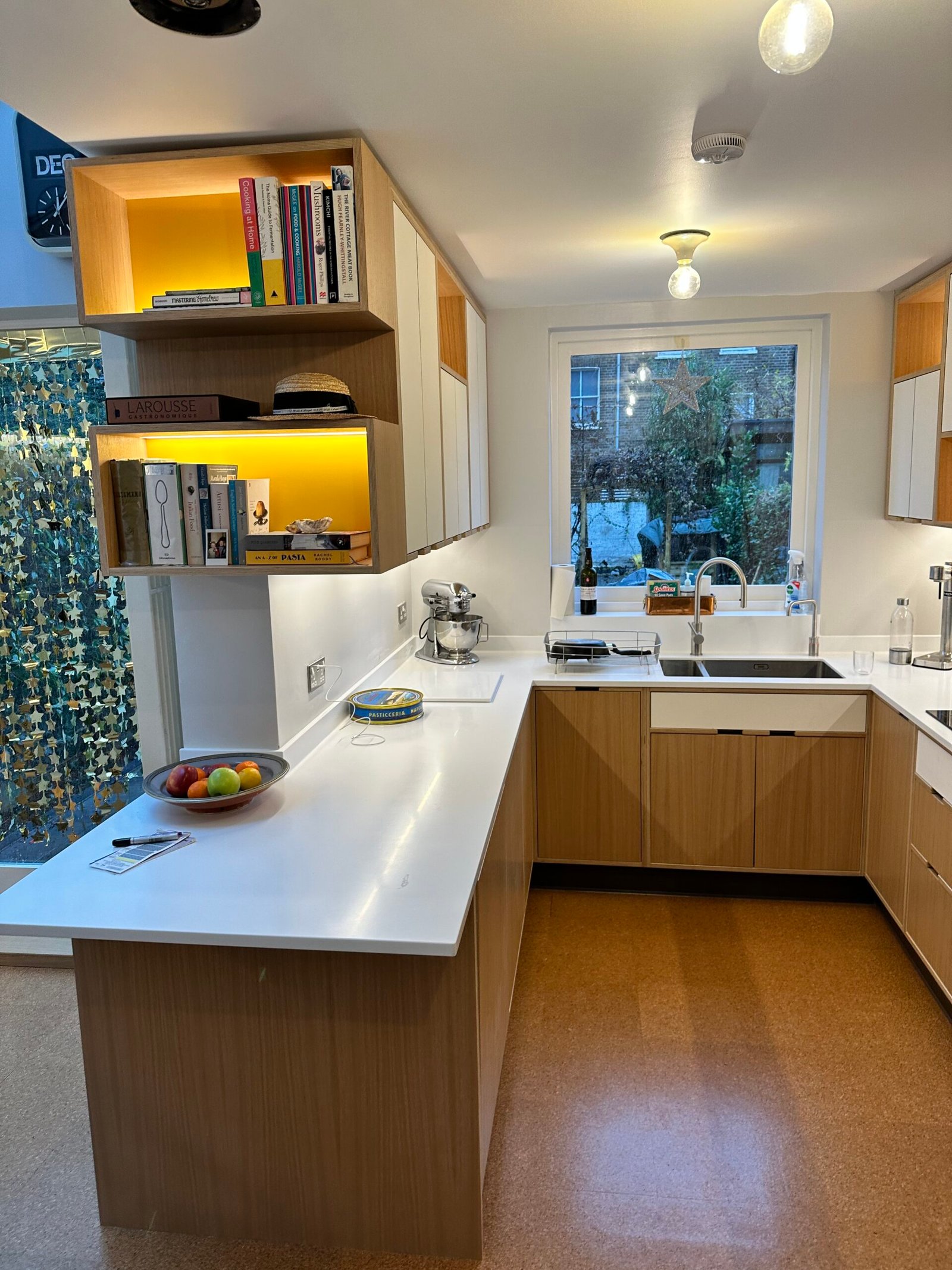 Kitchen rewiring — galley kitchen sockets and lighting