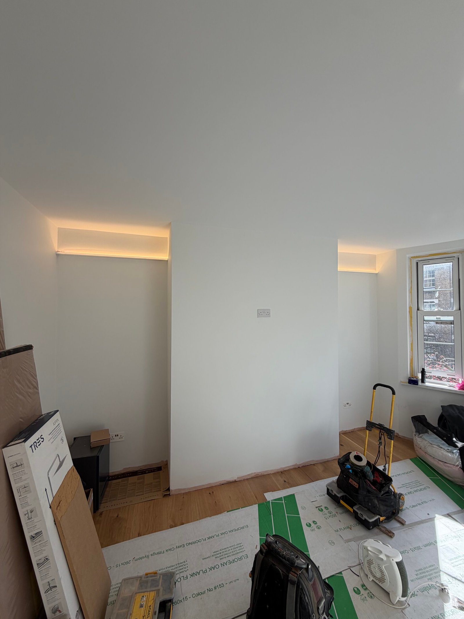 LED cove lighting and feature alcove uplighting North London
